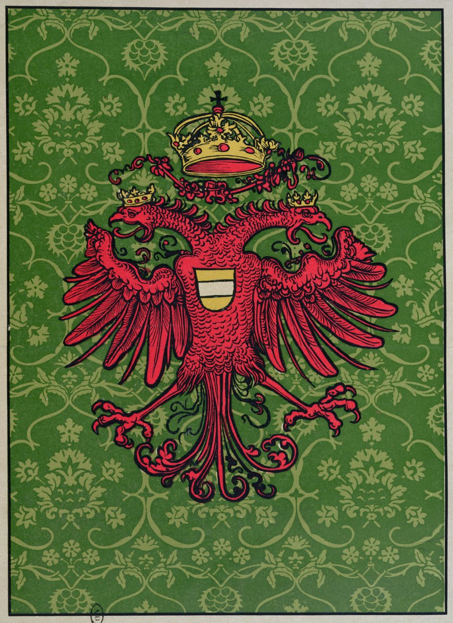 Den tohodede ørnen til Maximilian I (1459-1519) av German School