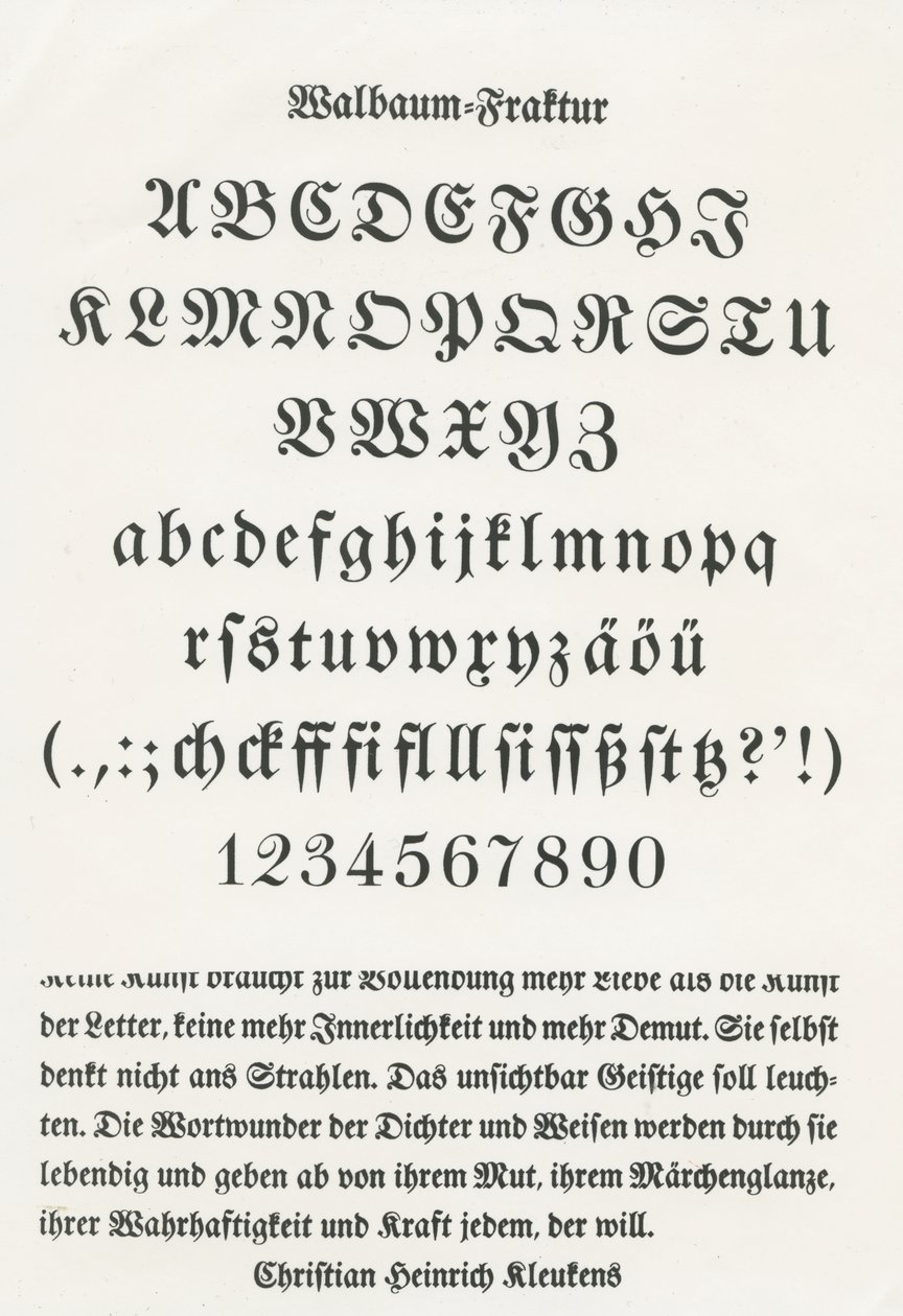 Walbaum-brudd av German School
