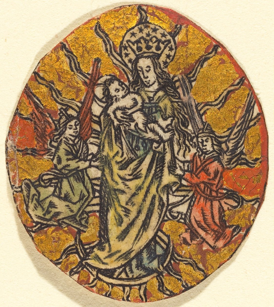 Madonna og barn av German or Netherlandish 15th Century