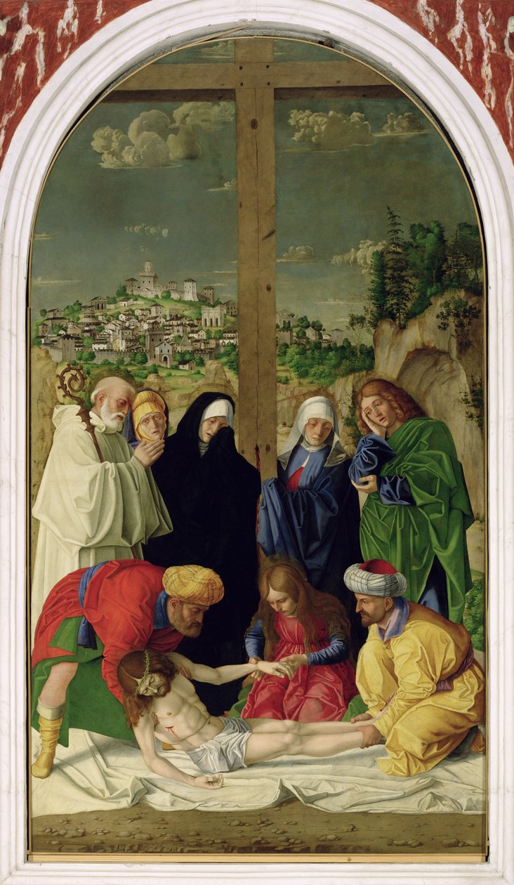 Deponeringen, 1490 av Gerolamo dai Libri