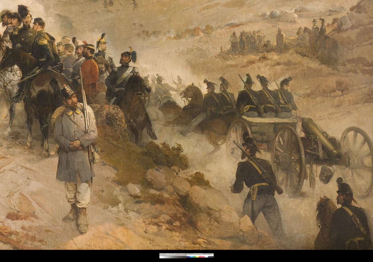 Slaget ved Chernaya av Gerolamo Induno