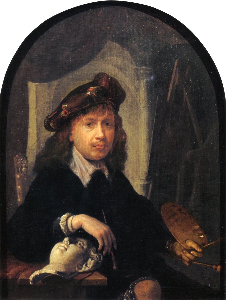 Selvportrett av Gerrit Dou