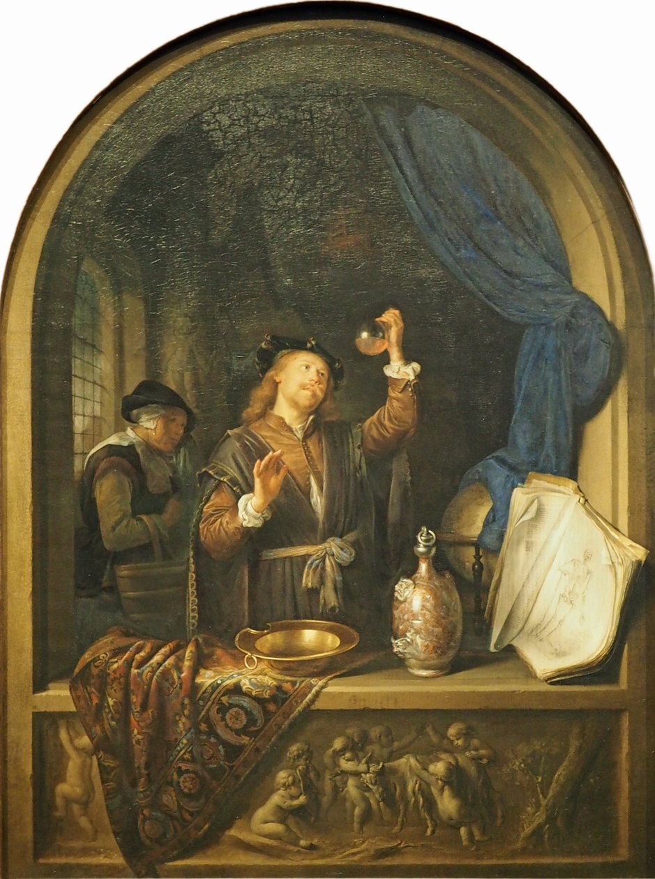 Legen av Gerrit Dou