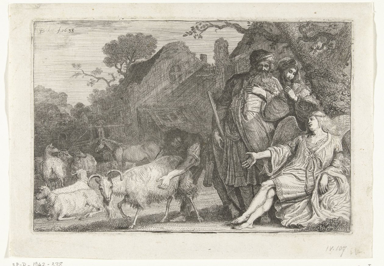 Engelen lover Abraham en sønn av Gerrit Bleker