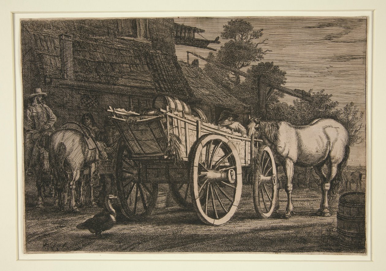 Den firehjulede vognen av Gerrit Claesz Bleker