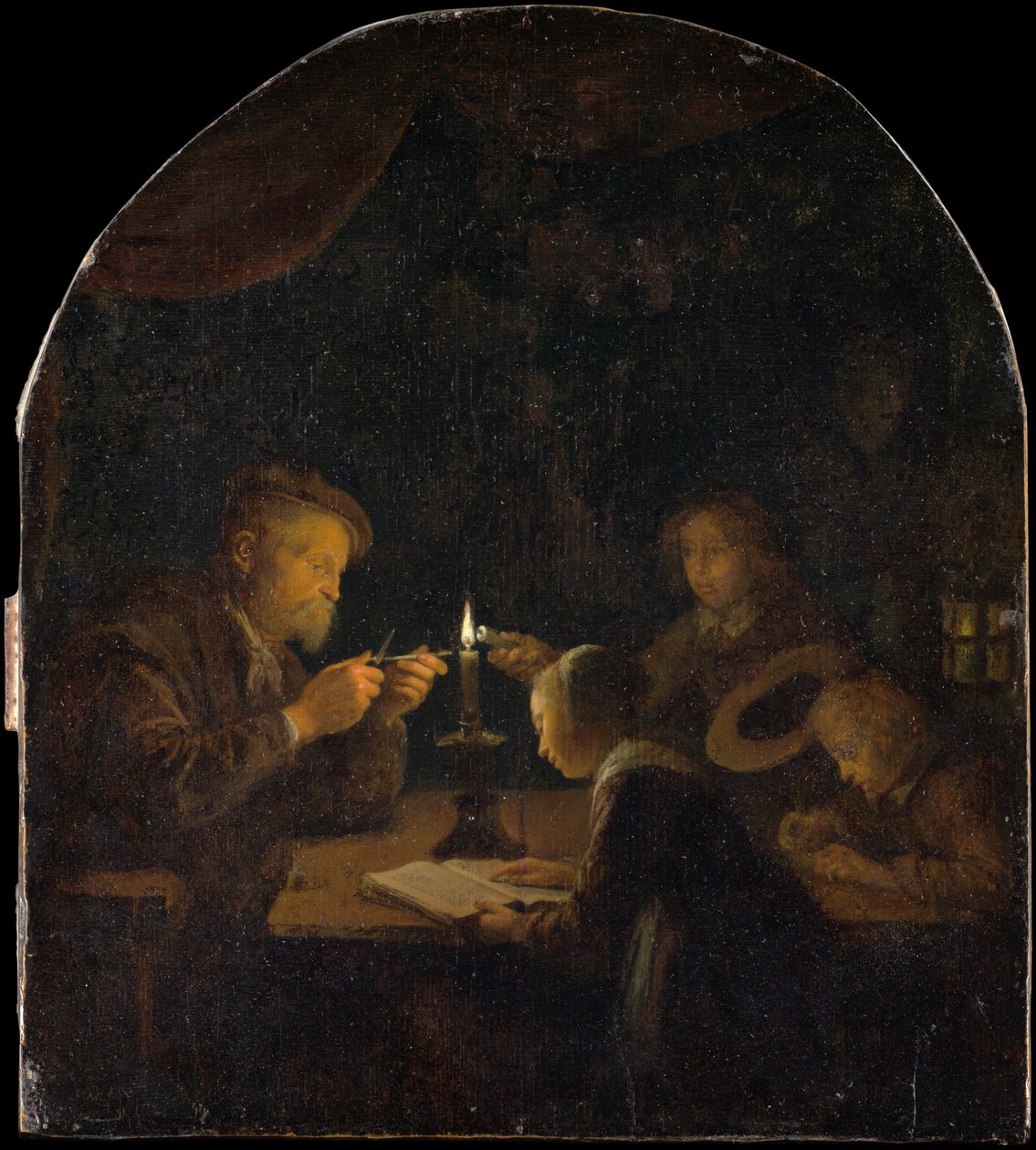 En kveldsskole, ca. 1655-57. av Gerrit Dou