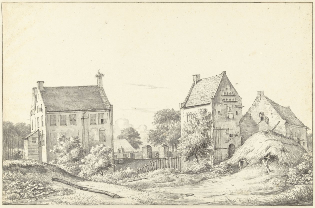 Huset Vroonestein nær Jutphaas av Gerrit Lamberts