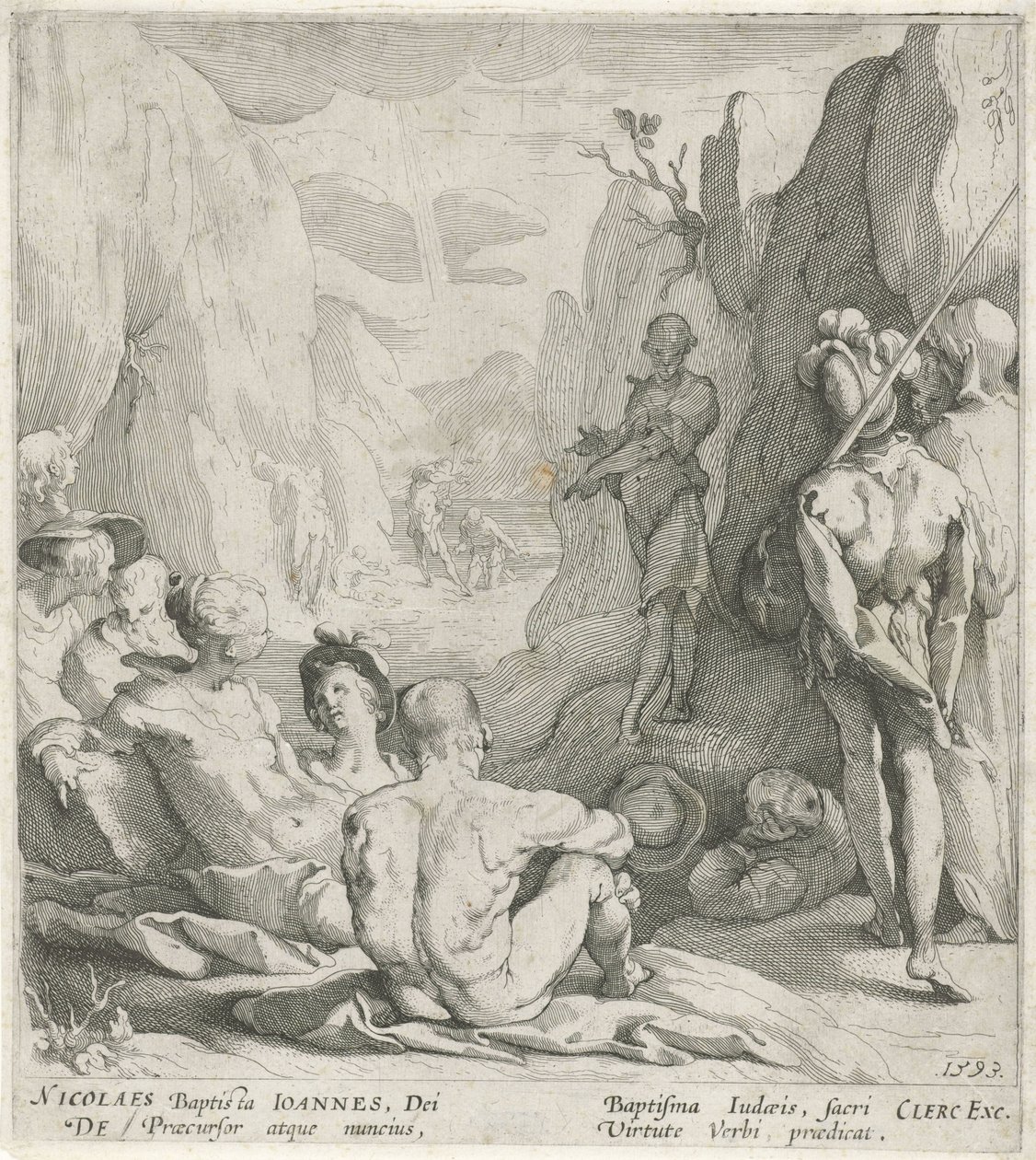 Forkynnelse av døperen Johannes av Gerrit Pietersz. Sweelink