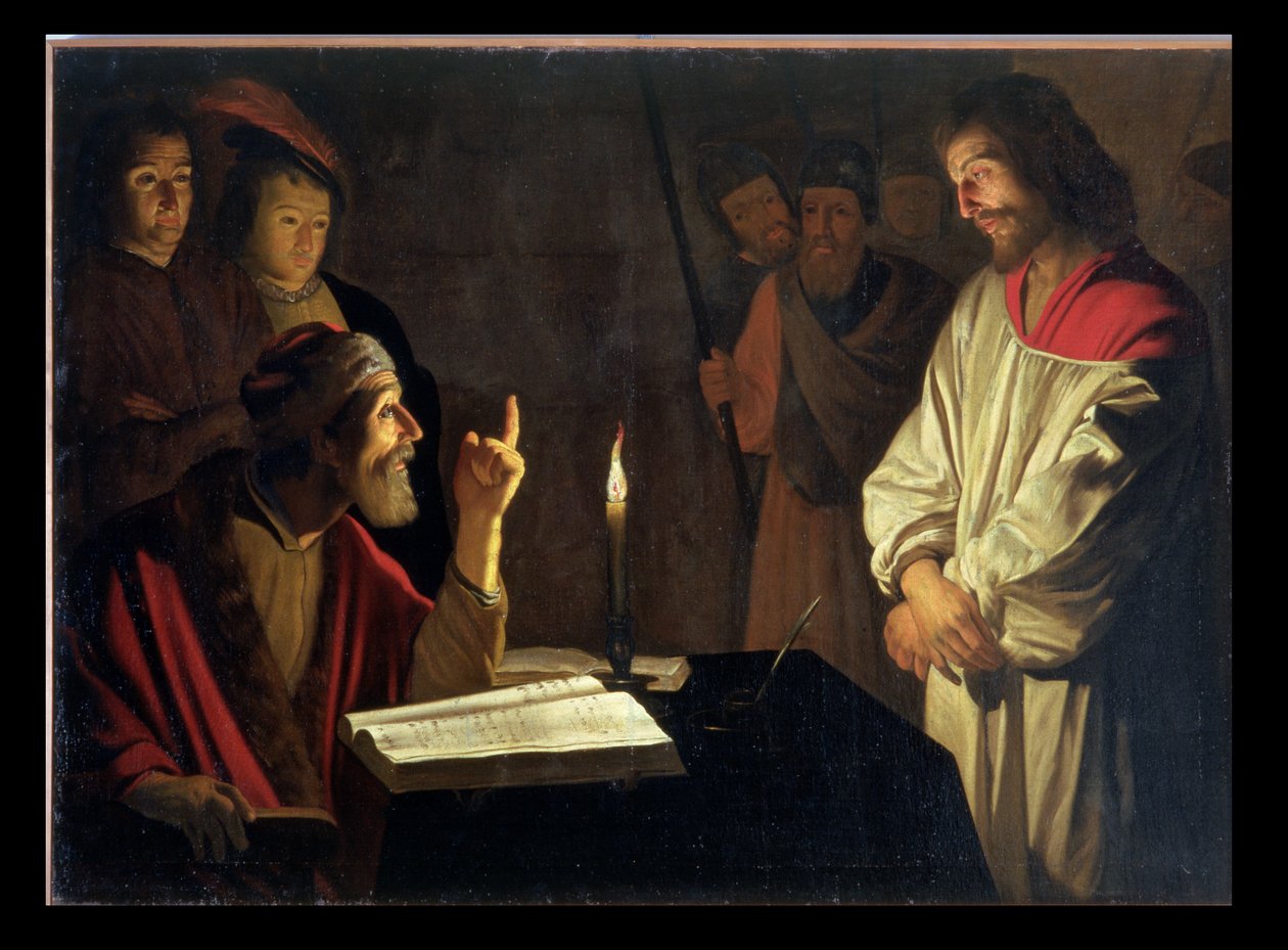 Kristus før Kaifas av Gerrit van Honthorst