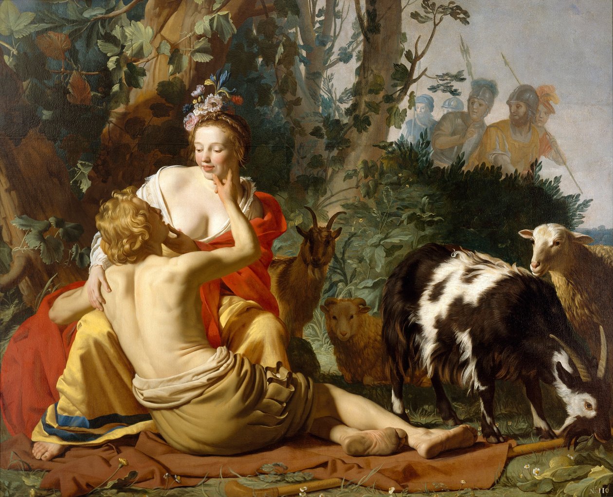 Granida og Daifilo, 1625 av Gerrit van Honthorst