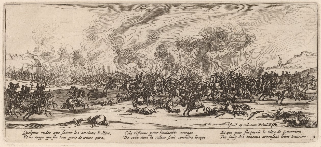 Kampen av Gerrit van Schagen after Jacques Callot