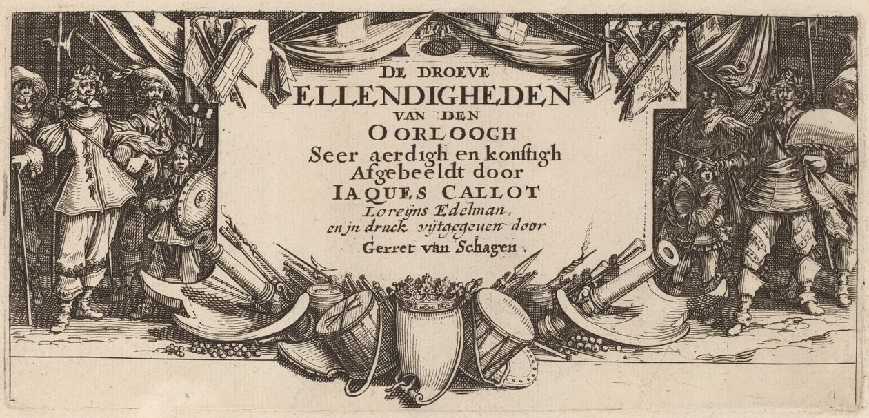 Tittelside av Gerrit van Schagen after Jacques Callot