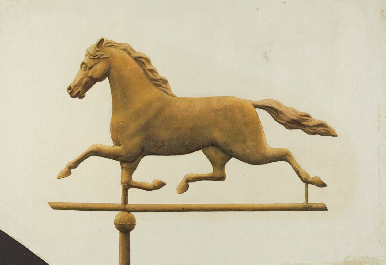 Running Horse Weather Vane, ca. 1940. av Gertrude Koch