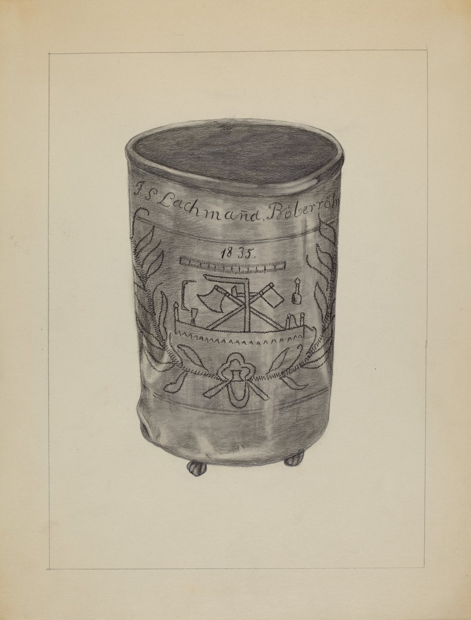 Tinnbeger, ca. 1936. av Gertrude Lemberg
