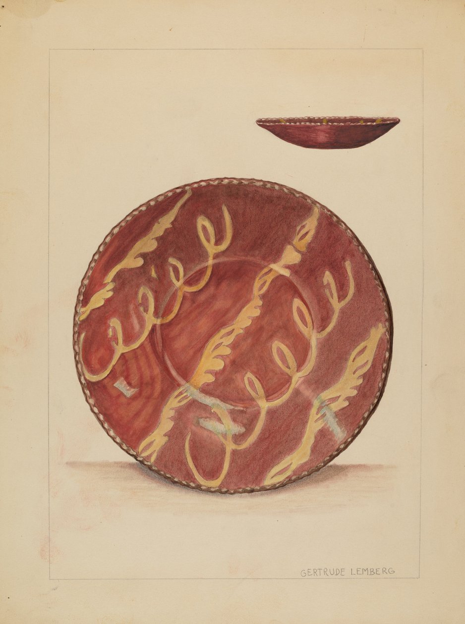Plate, c. 1936. av Gertrude Lemberg