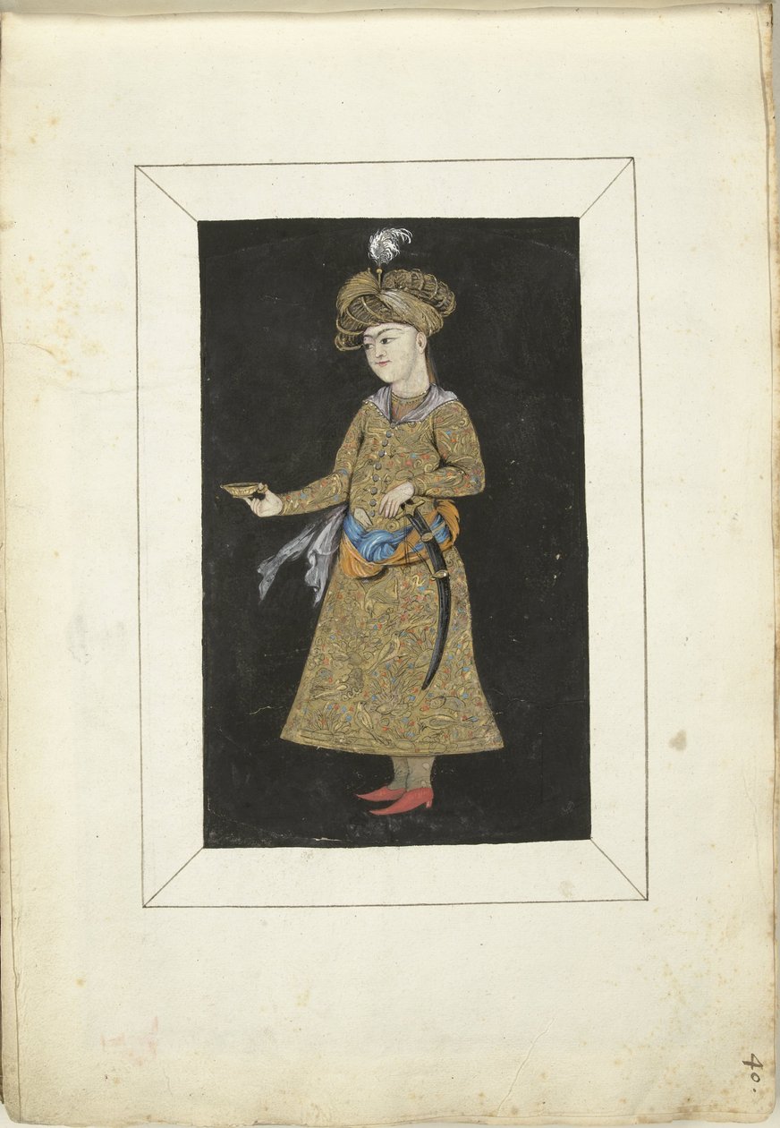 Persisk miniatyr av Gesina ter Borch (possibly)
