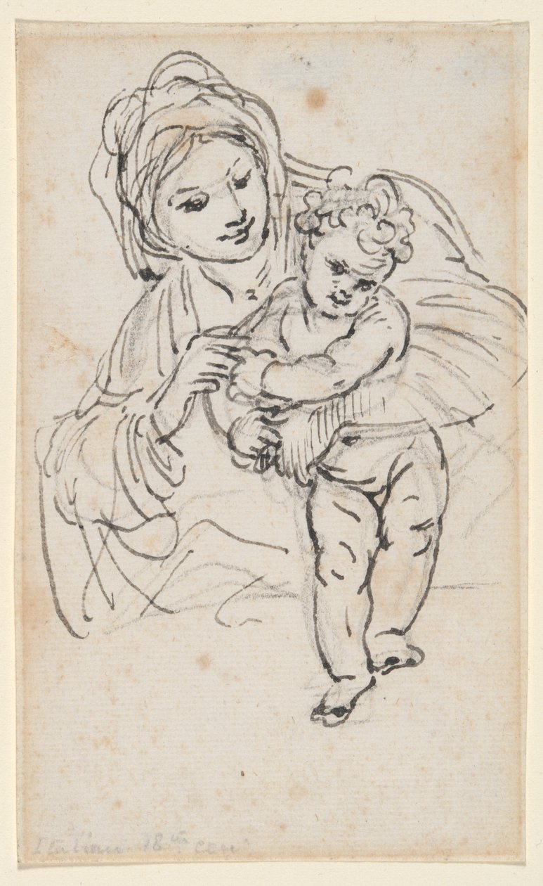 Madonna og barn av Giacinto Calandrucci