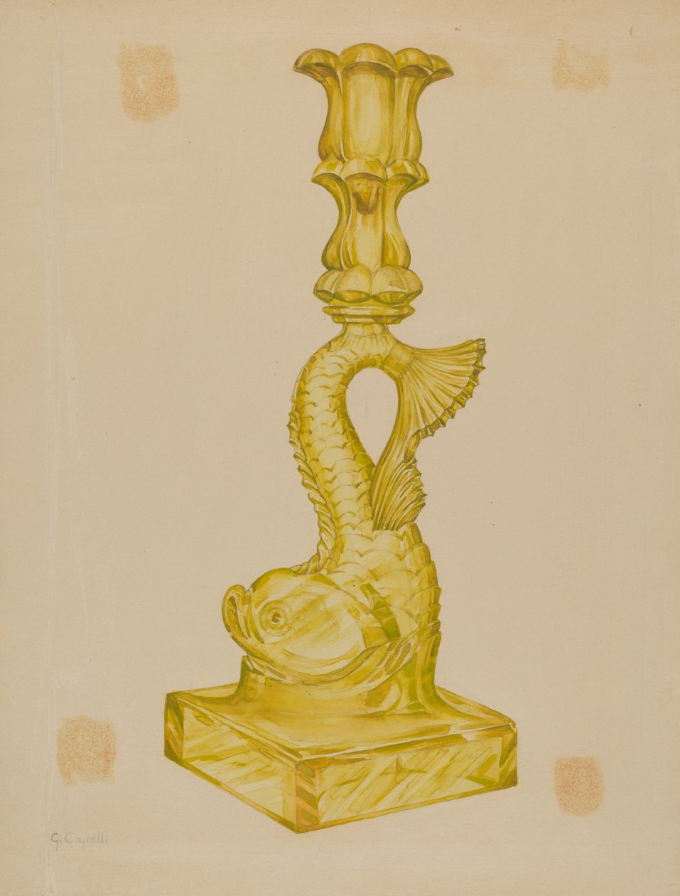 Delfinlysestake, 19351942. av Giacinto Capelli