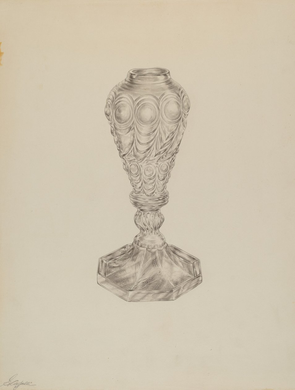 Lampe, c. 1938. av Giacinto Capelli