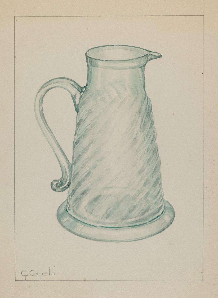 Melassekanne, ca. 1937. av Giacinto Capelli