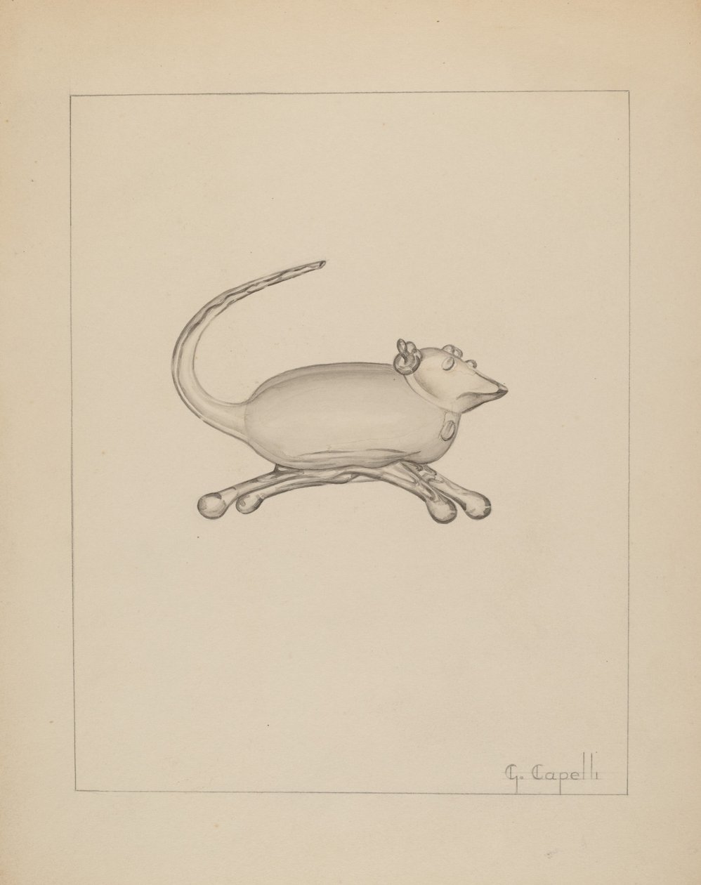 Mus, c. 1937. av Giacinto Capelli