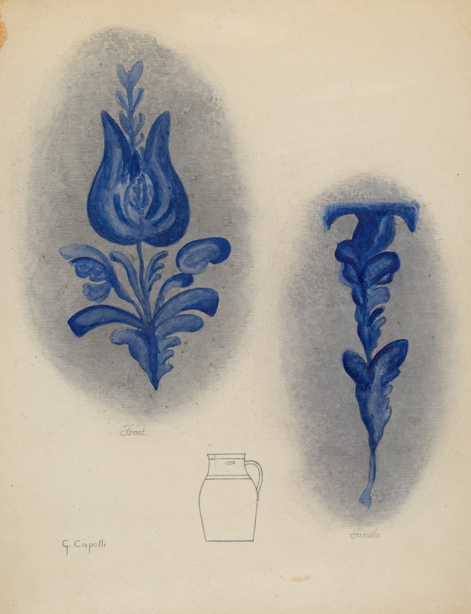 Pitcher, sannsynligvis 19371938. av Giacinto Capelli