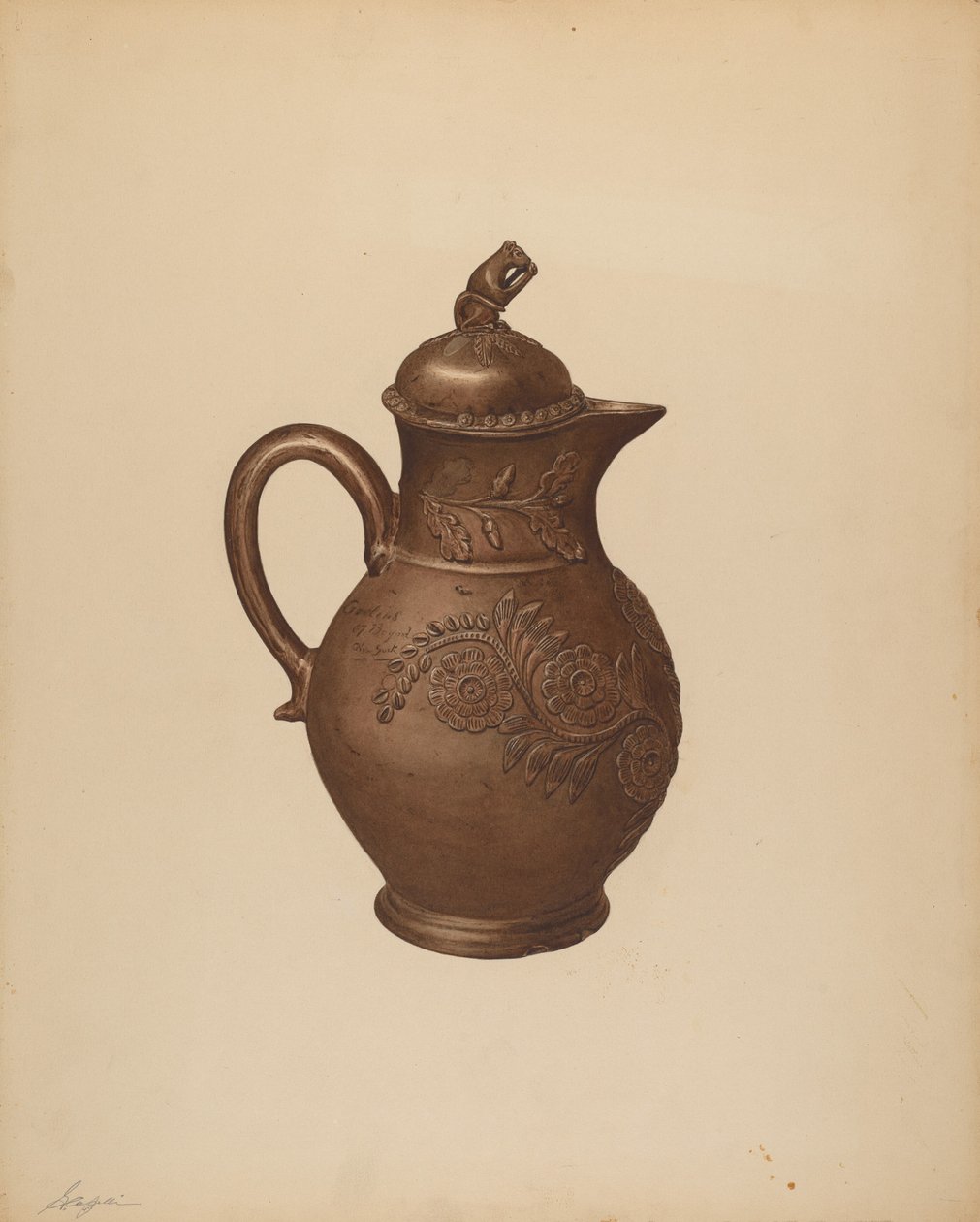 Tekanne, ca. 1940. av Giacinto Capelli