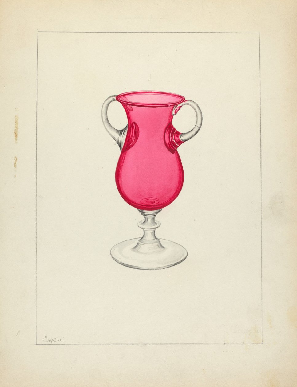 Vase, ca. 1940. av Giacinto Capelli