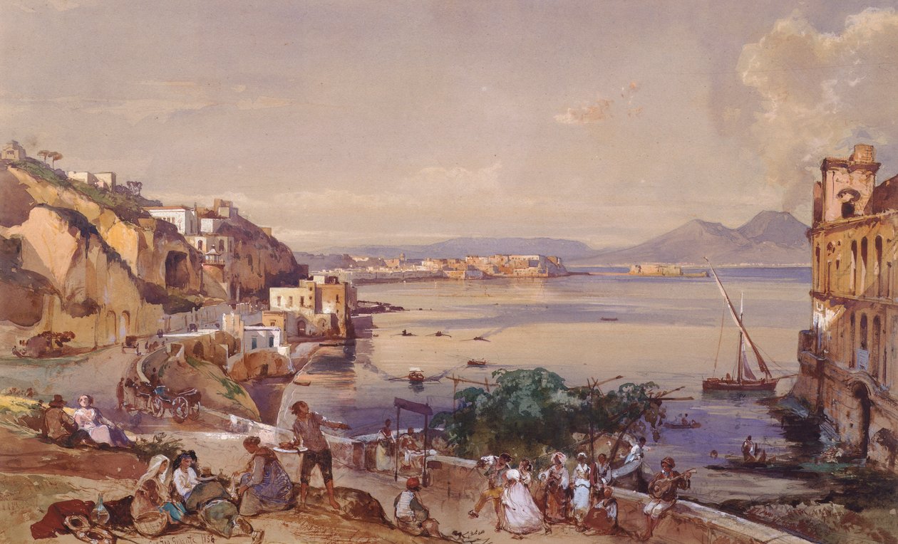 Posilippo Road, Napoli av Giacinto Gigante