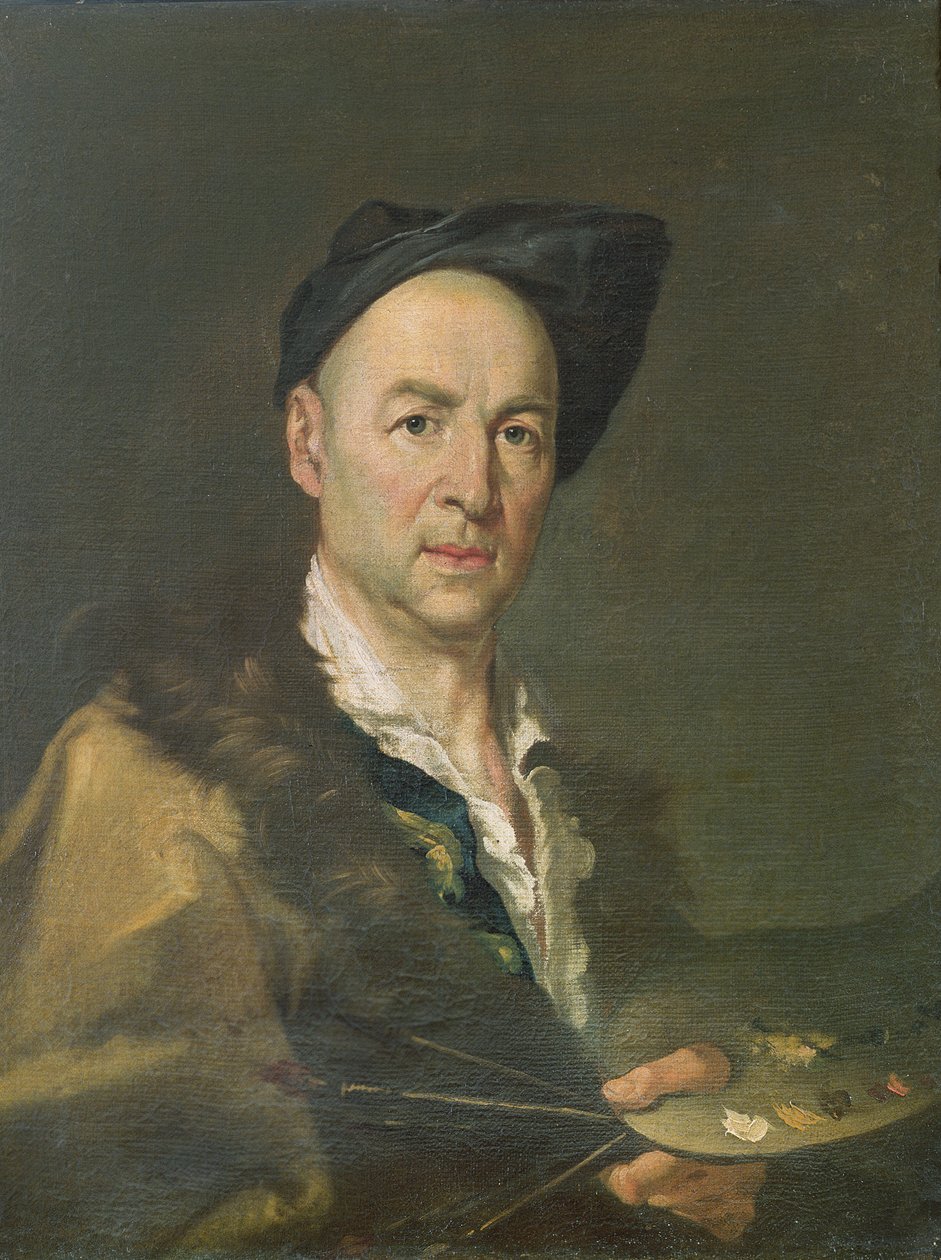 Portrett av en maler, 1745-1755 av Giacomo Ceruti