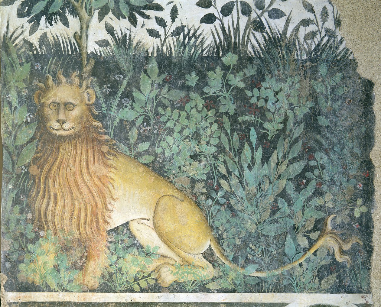 Livets fontene, detalj av en løve, 1418-30 av Giacomo Jaquerio