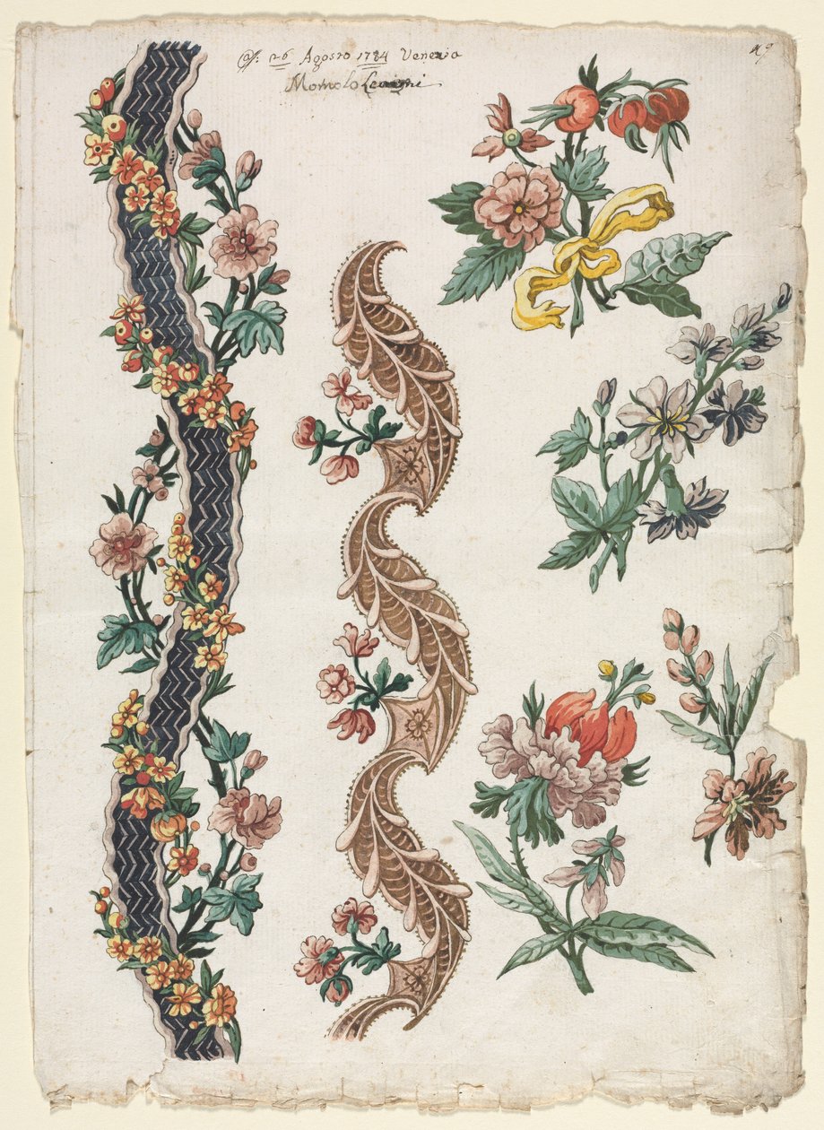Blomsterdesign og blomsterbånd av Giacomo Cavenezia