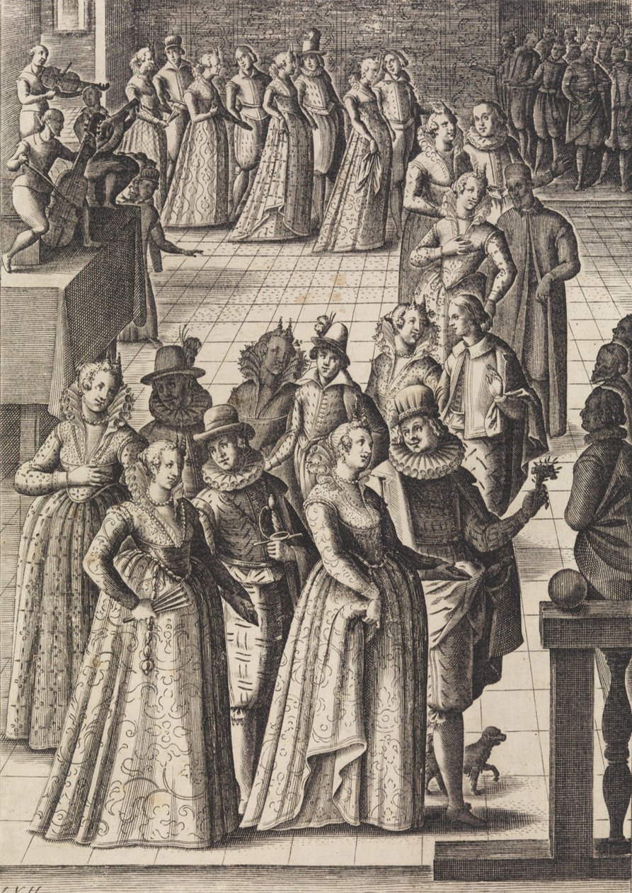 Fester eller danser ..., ca. 1610. av Giacomo Franco
