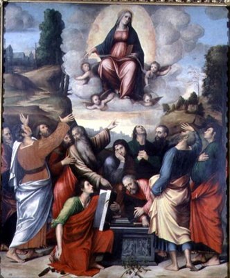 Jomfruens antagelse av Giacomo and Giulio Francia