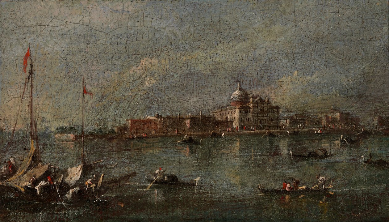 Venetiansk scene, sent på 1700-tallet - begynnelsen av 1800-tallet. av Giacomo Guardi