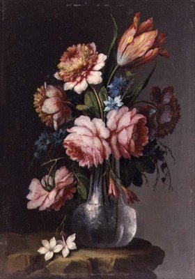 Roser, tulipaner og peoner av Giacomo Nani