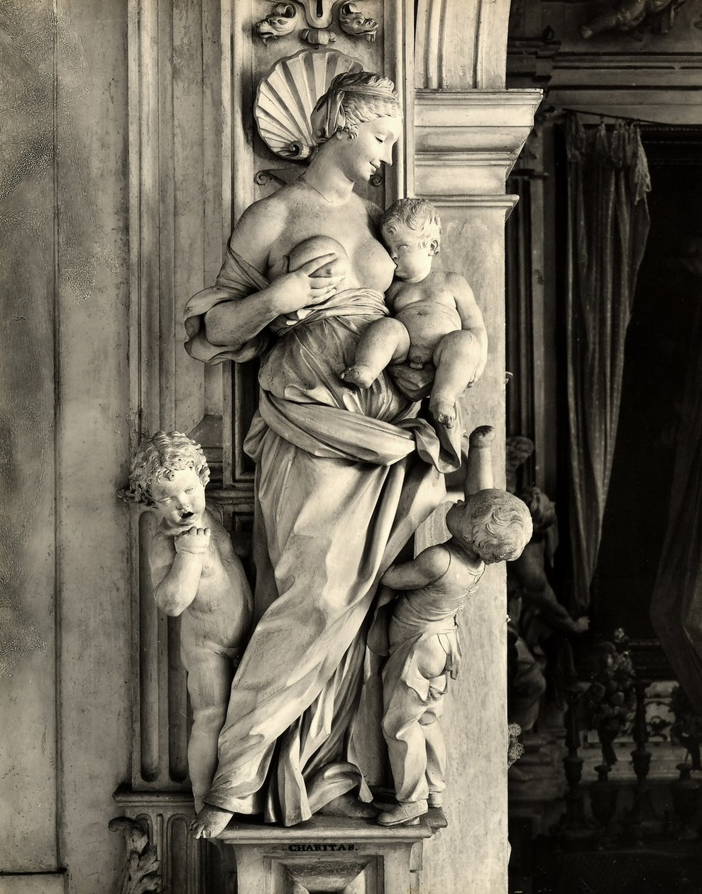 veldedighet (gips) av Giacomo Serpotta