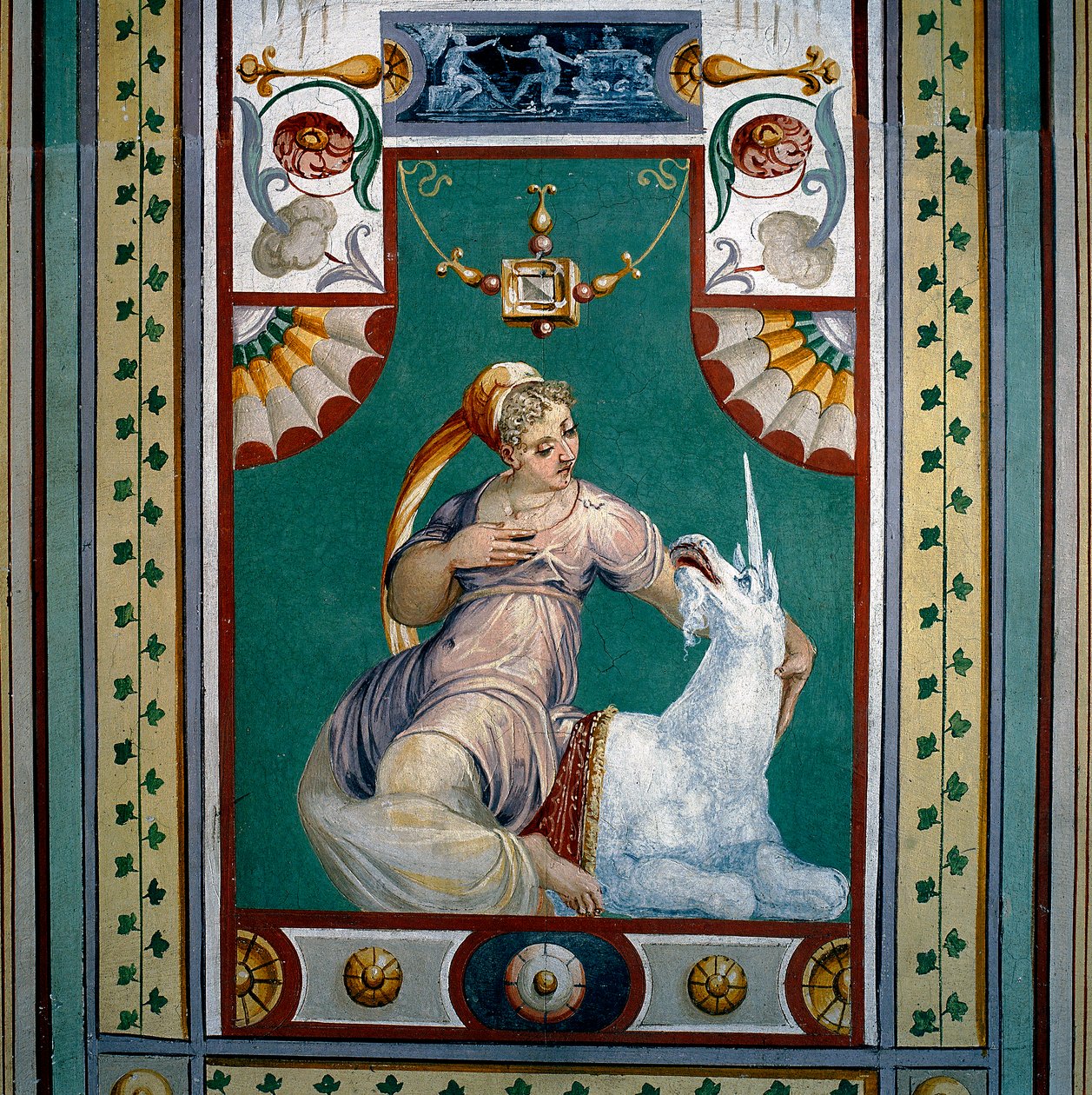 Allegory of Chastity (fresco) av Giallo Fiorentino
