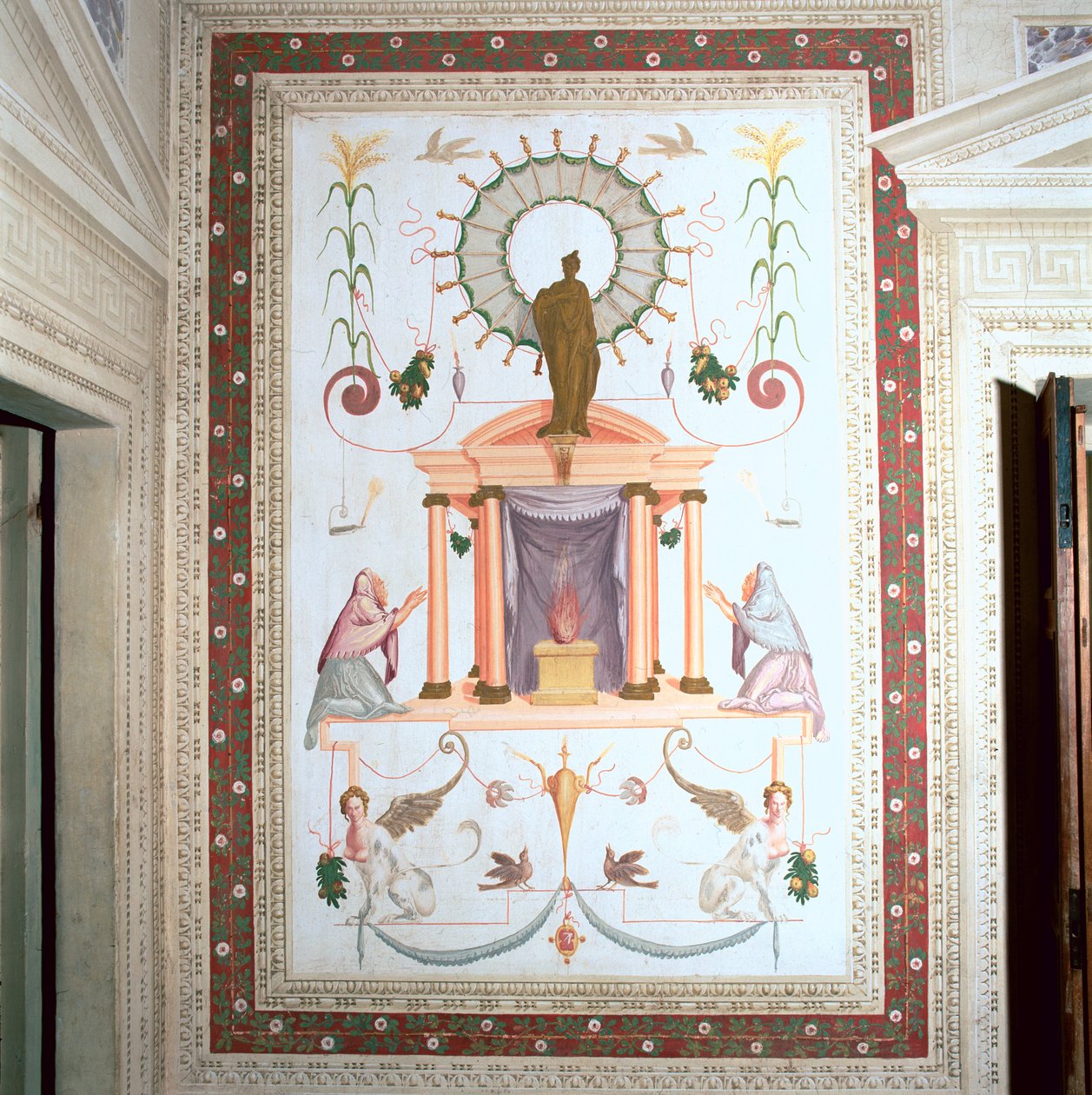 Lite rom i Grotesque av Giambattista 1526 78 Zelotti