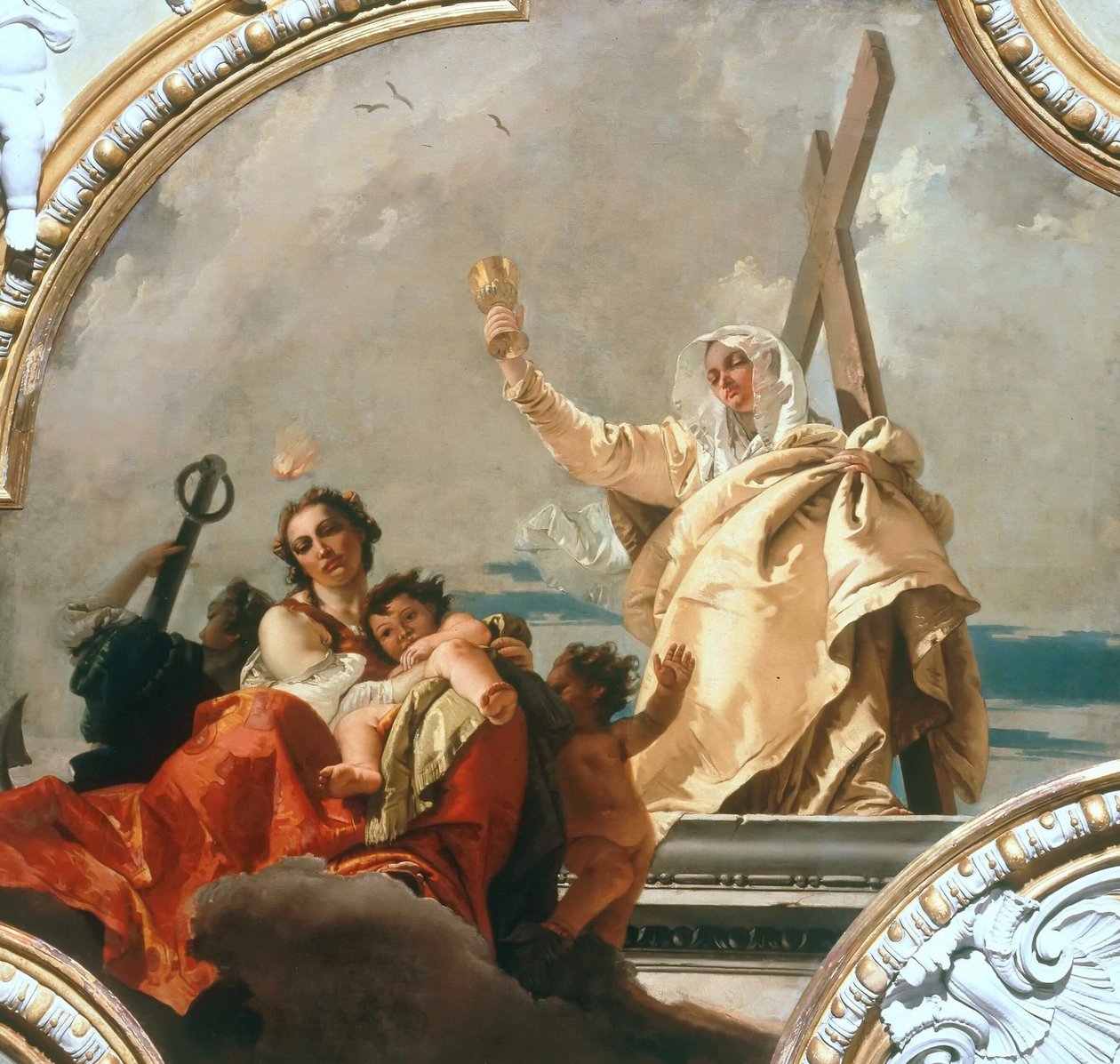 Tro, håp og nestekjærlighet, 1744. av Giambattista Tiepolo