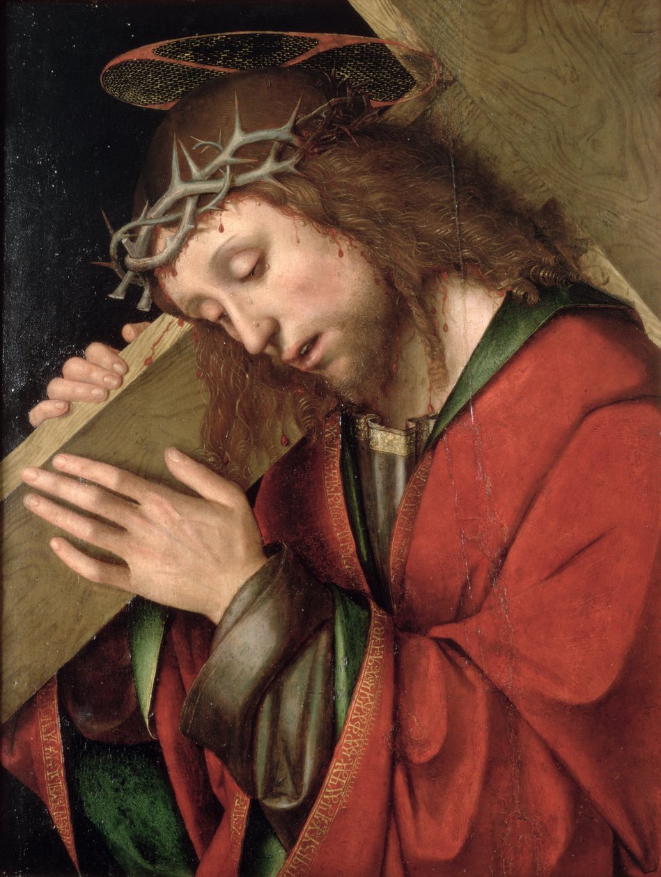 Kristus bærer korset (panel) av Gian Francesco de