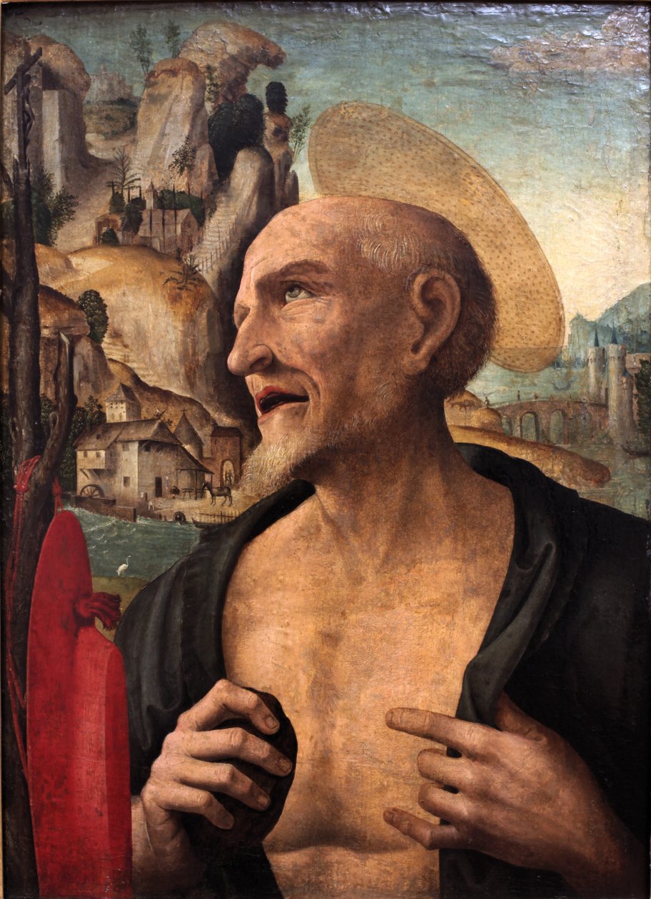 Den hellige Jerome botfanger av Gian Francesco de Maineri