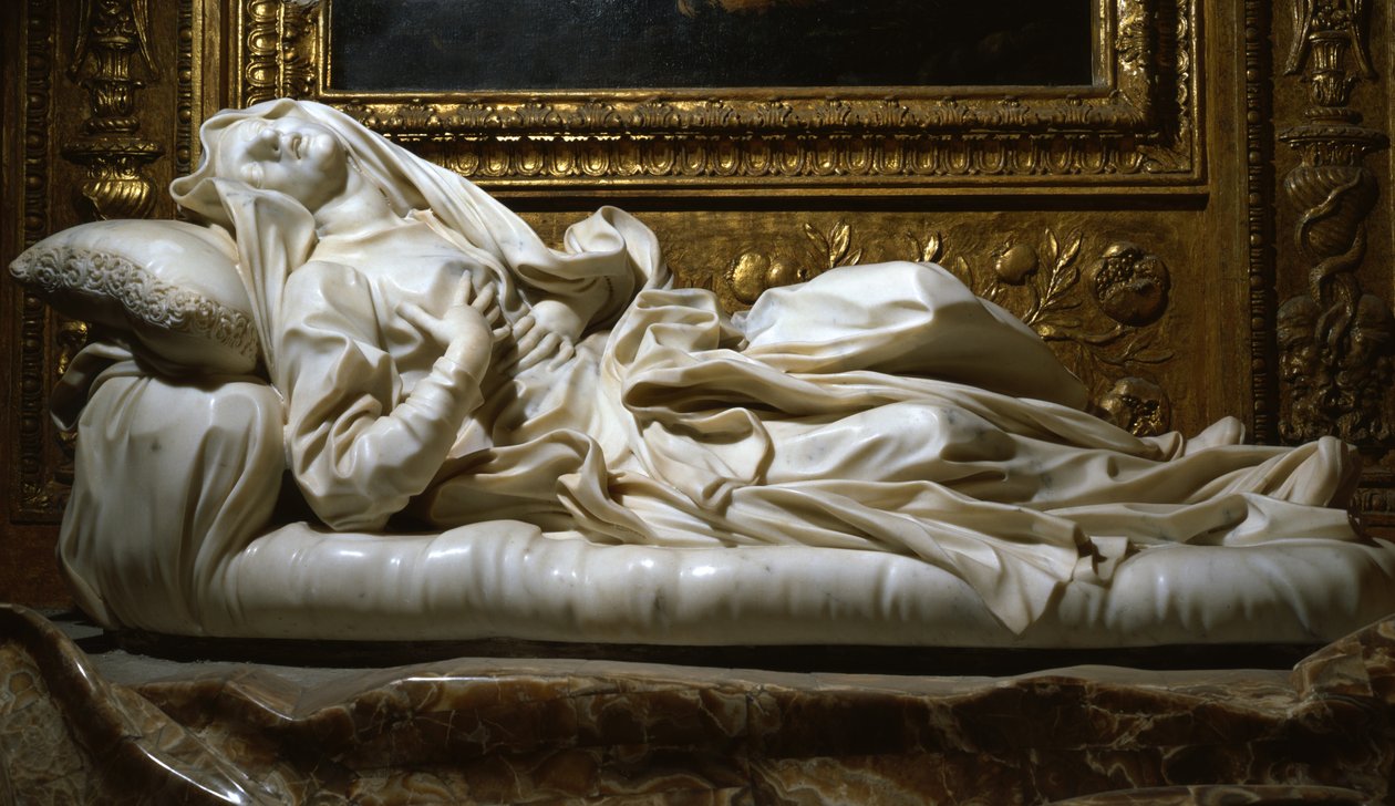 Den salige Ludovica Albertoni, 1674 (marmor) av Gian Lorenzo Bernini