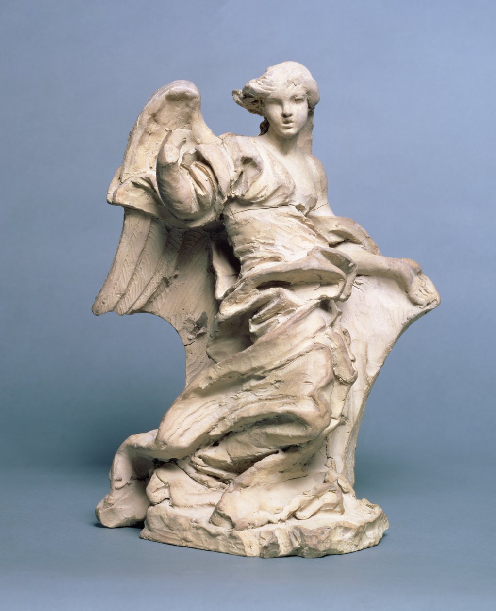 Halvt knelende engel, 1673-74 (lavbrent leire) av Gian Lorenzo Bernini