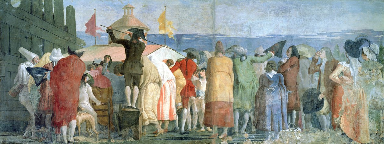 The New World, 1791-97 fresco) (se også 230499) av Giovanni Domenico Tiepolo