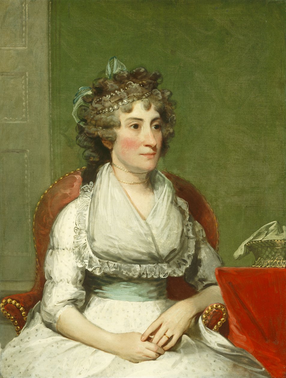 Catherine Yates Pollock (Mrs. George Pollock), 1793-4 av Gilbert Stuart