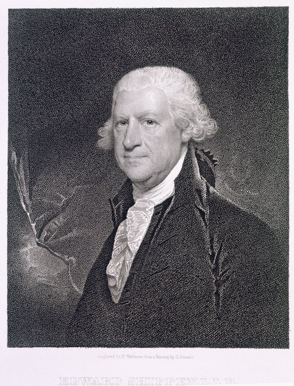 Edward Shippen (1729-1806) gravert av Edward Wellmore (fl.1835) av Gilbert Stuart
