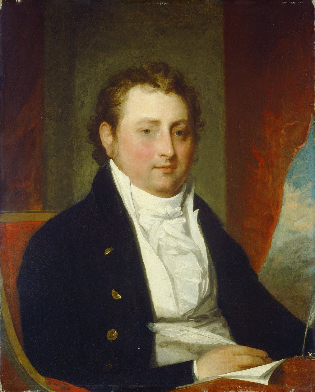Edward Stow, ca. 1803 (olje på tre) av Gilbert Stuart