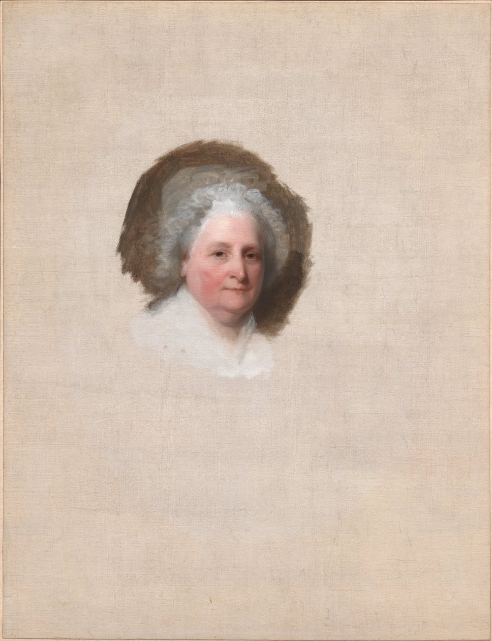 Martha Washington (The Athenaeum Portrait) av Gilbert Stuart