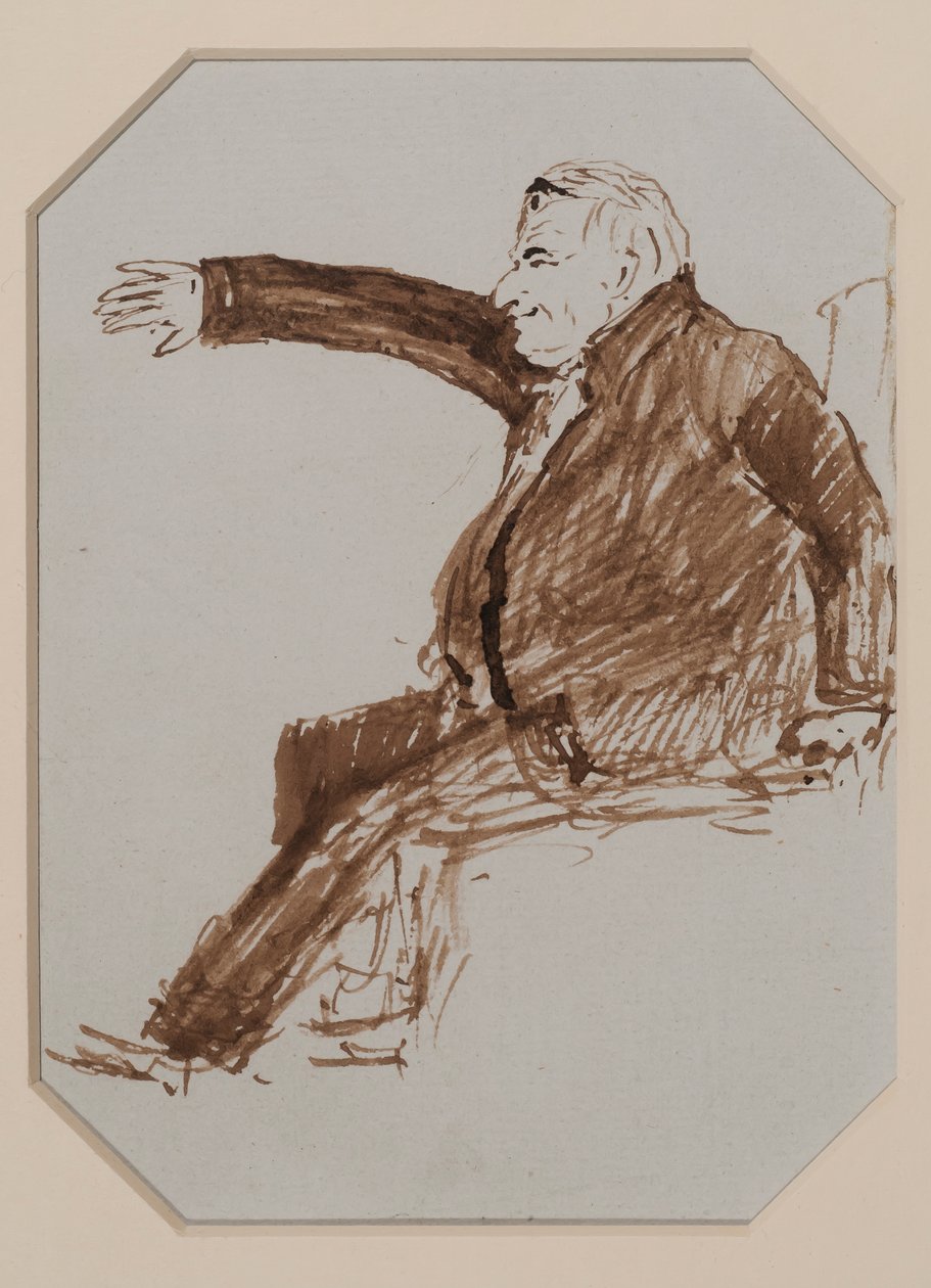 Sydney Smith (penn og sepia blekk på papir) av Gilbert Stuart Newton